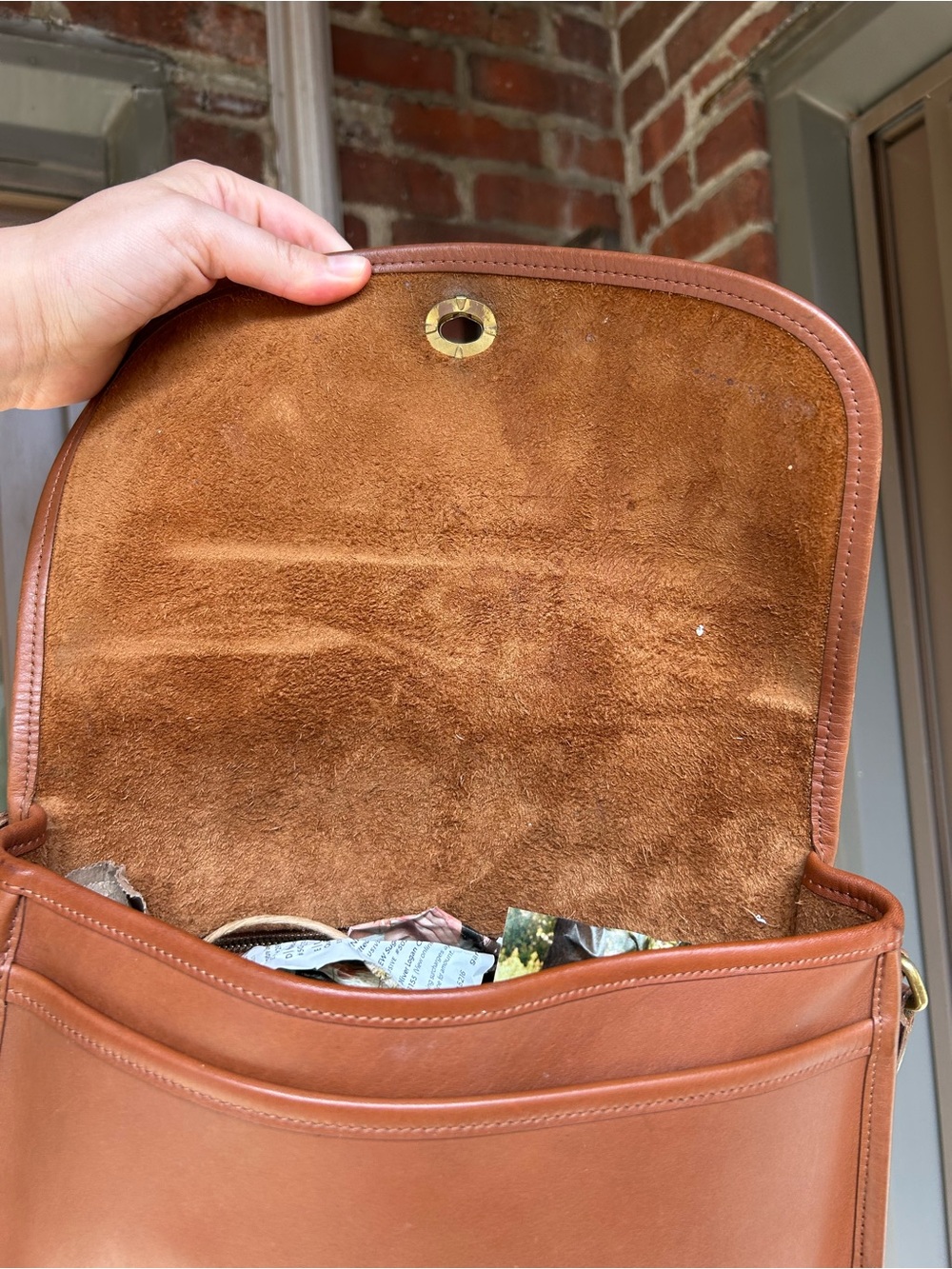 Vintage coach city bag style 9790 british tan crossbody turnlock retro y2k purse - Picture 9 of 13
